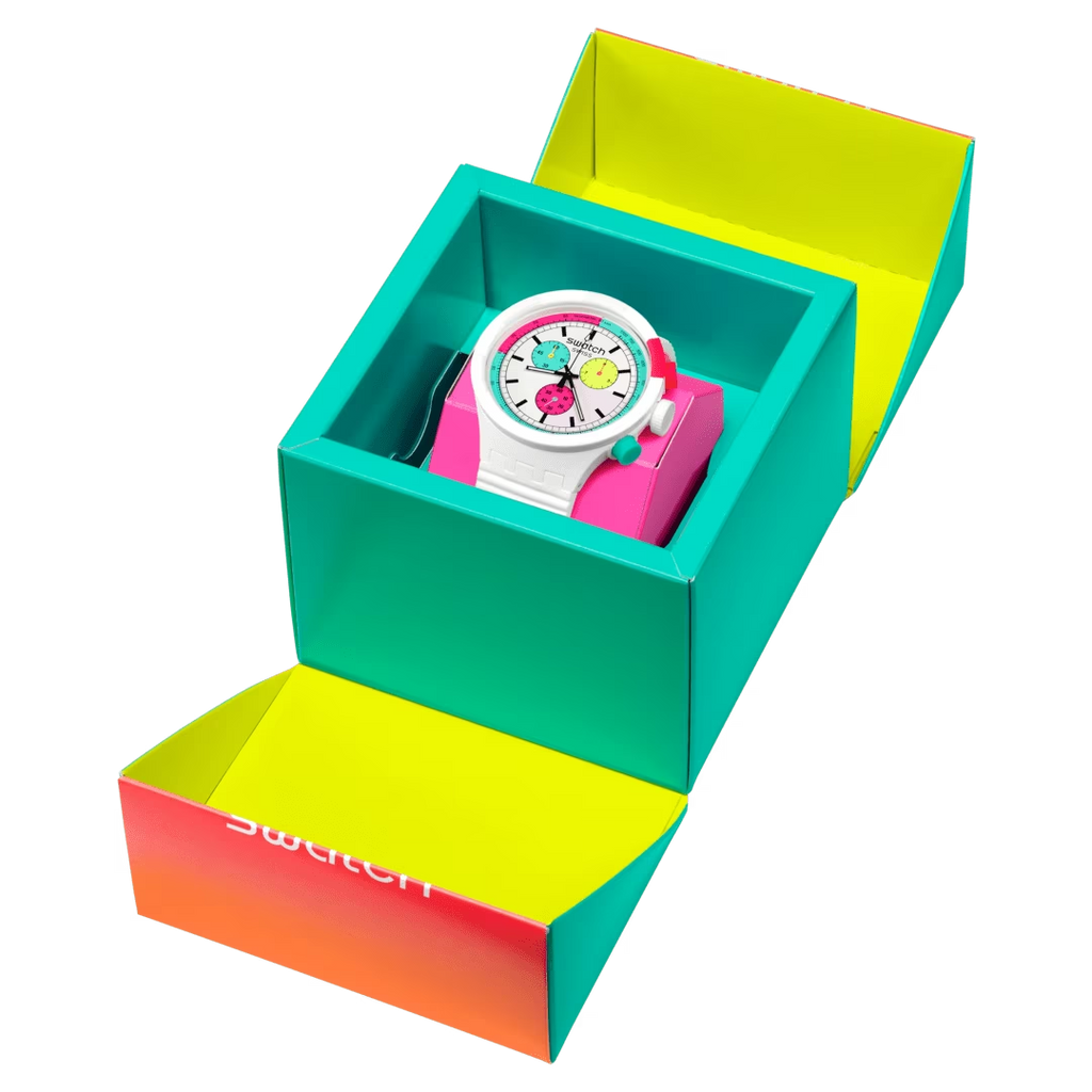 Reloj Swatch The Purity of Neon SB06W100