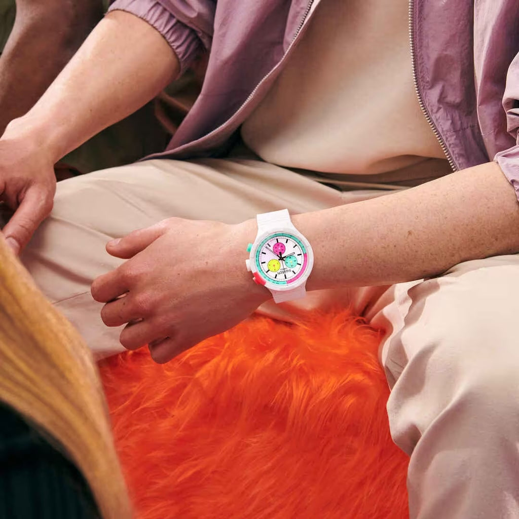Reloj Swatch The Purity of Neon SB06W100