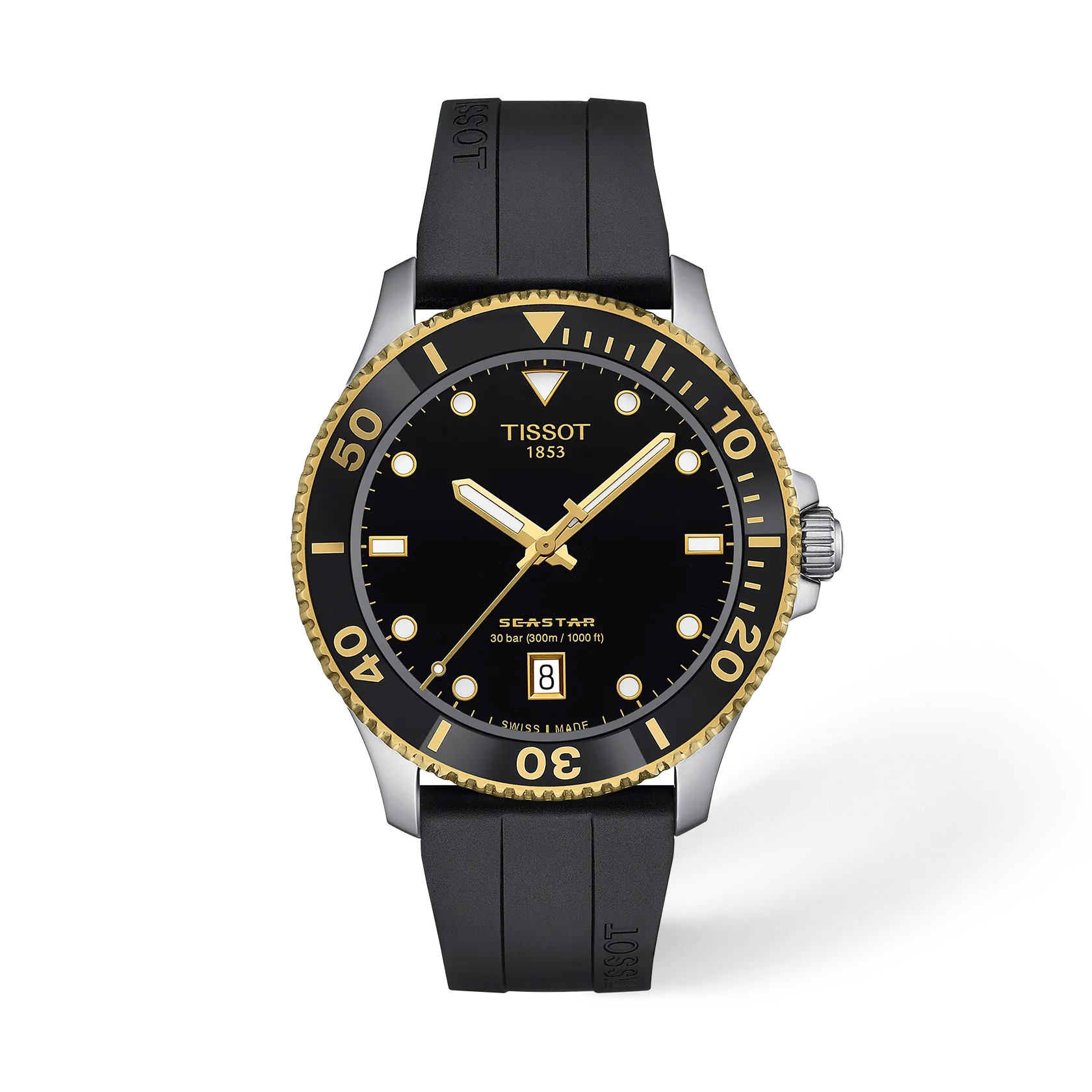 Reloj Tissot Seastar 1000 T1204102705100 vista frontal