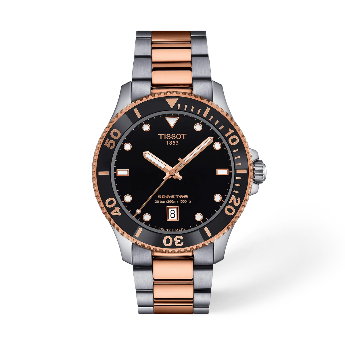 Reloj Tissot Seastar 1000 T1204102205101 vista frontal