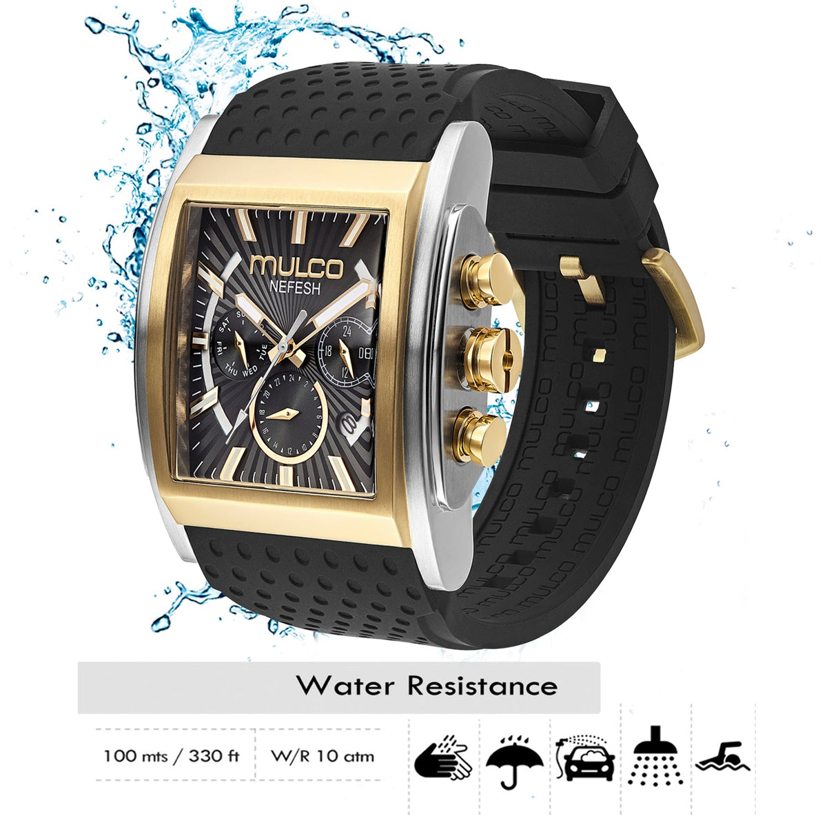 Reloj Mulco Kripton Square MW3-241056-022 vista lateral