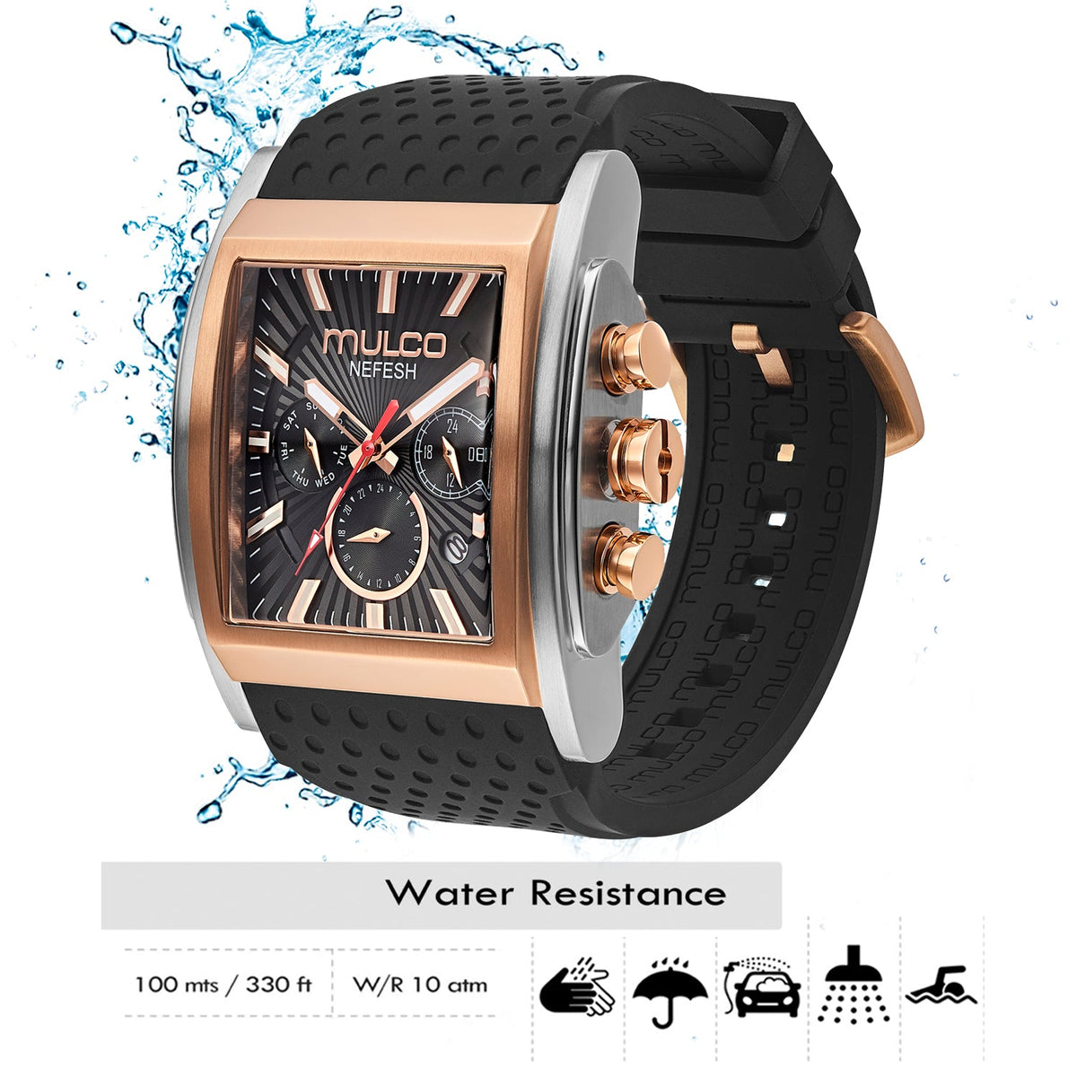 Reloj Mulco Kripton Square MW3-241056-023 vista lateral