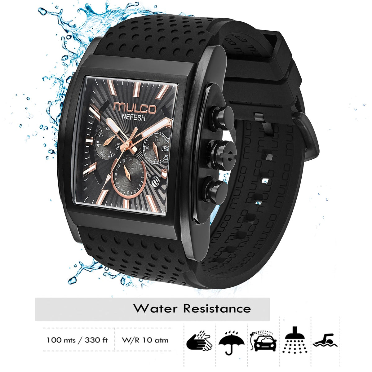 Reloj Mulco Kripton Square MW3-241056-025 vista lateral