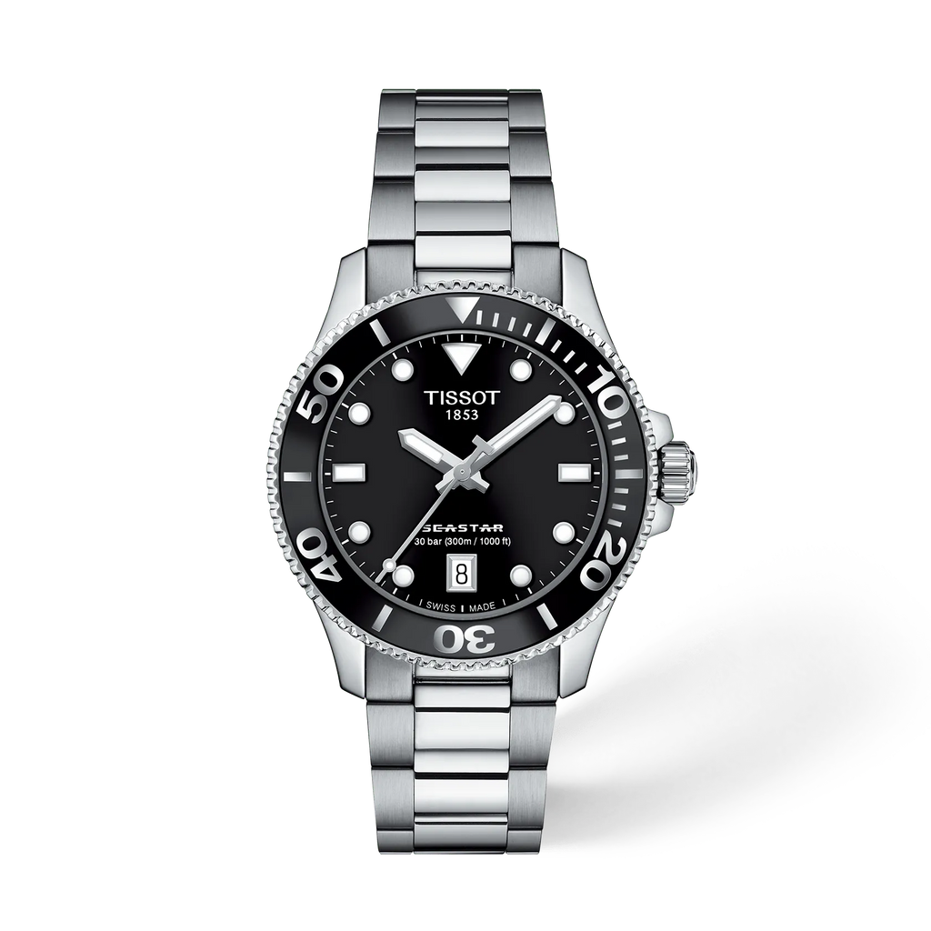Reloj Tissot Seastar 1000 T1202101105100 vista frontal