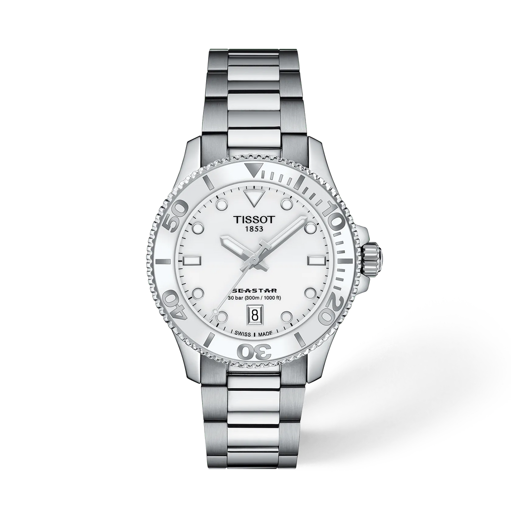 Reloj Tissot Seastar 1000 T1202101101100 vista frontal