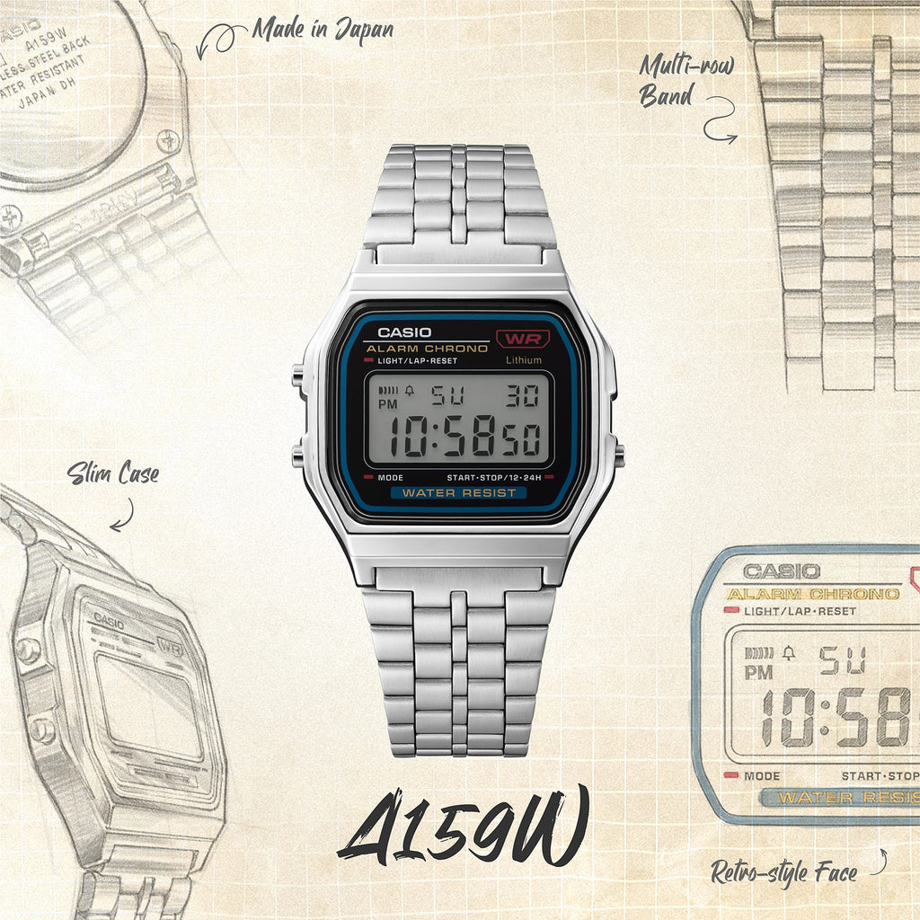 Reloj Para Unisex Casio A-159WN-1D