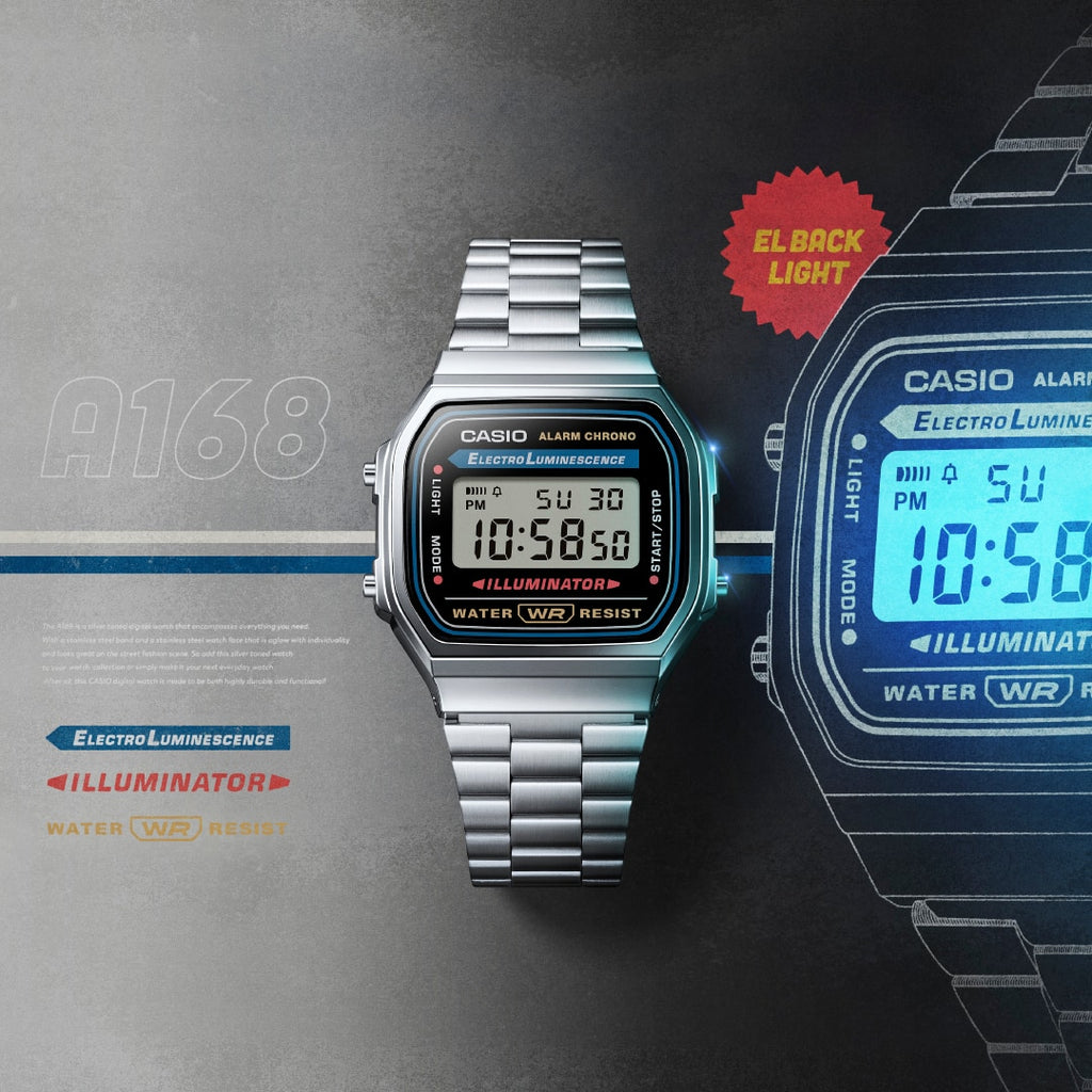 Reloj Para Unisex Casio A-168WA-1W