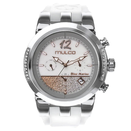 Reloj Mulco Blue Marine Infinity MW5-4721-013 vista frontal blanca