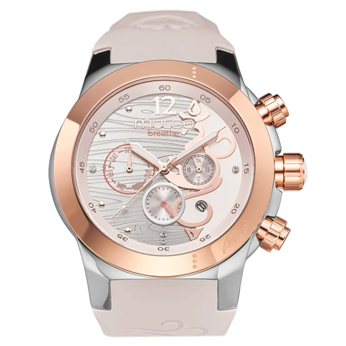 Reloj Mulco Breathe beige vista frontal