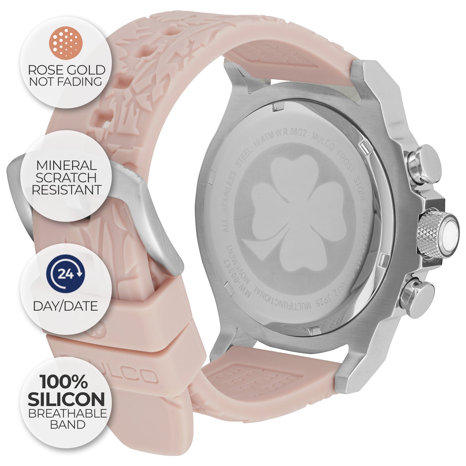 Reloj Mulco Frost Full Moon beige detalle