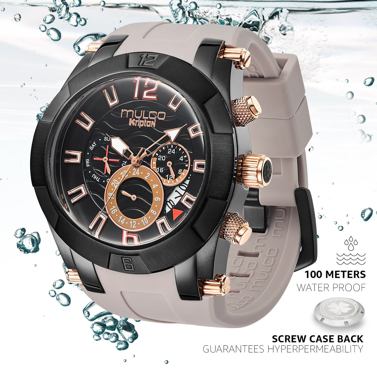 Reloj Mulco Kripton Royale Gents MW3-24993G-115 - vista lateral