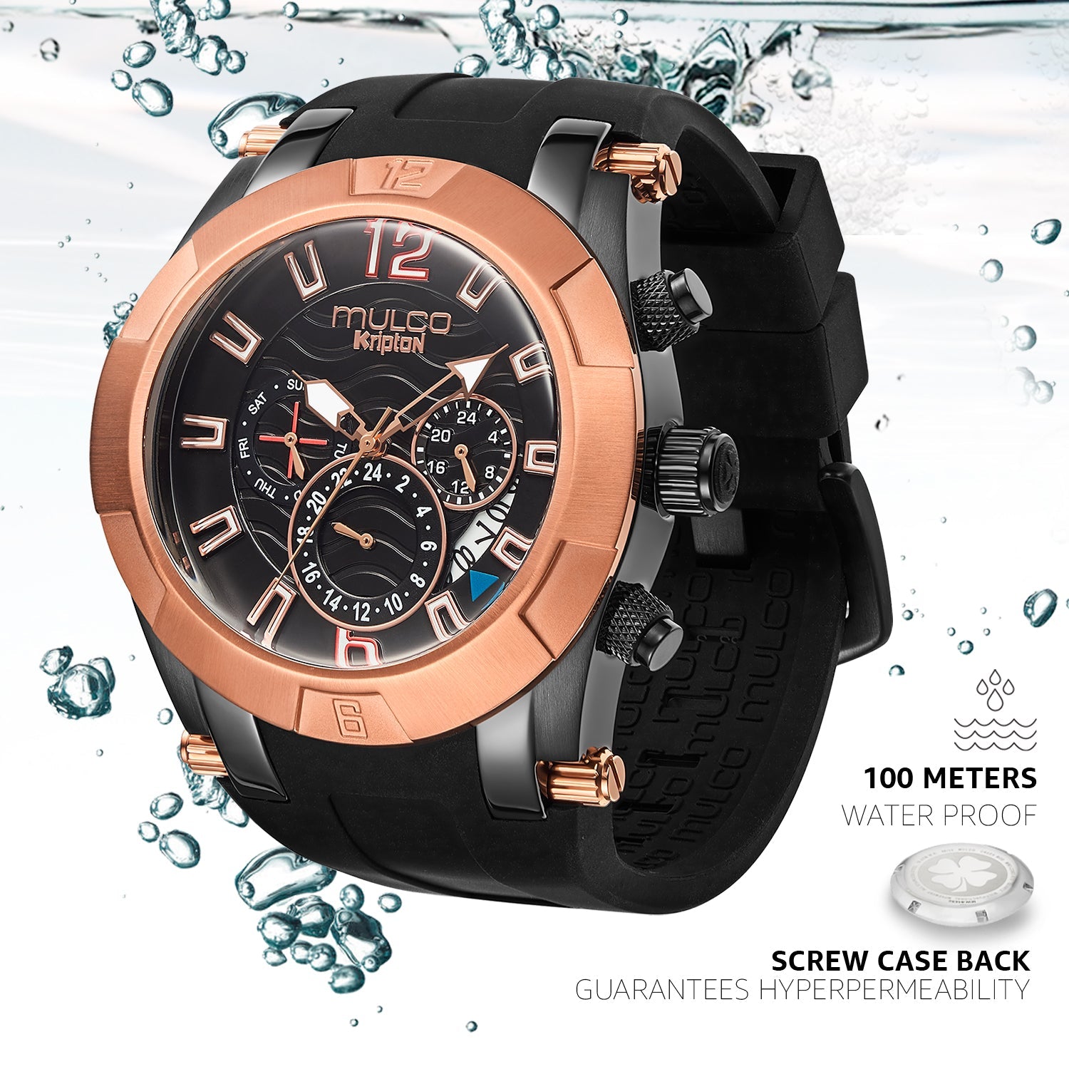 Reloj Mulco Kripton Royale Gents MW3-24993G-023 - vista lateral