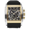 Reloj Mulco Kripton Square MW3-241056-022 vista frontal negro y dorado