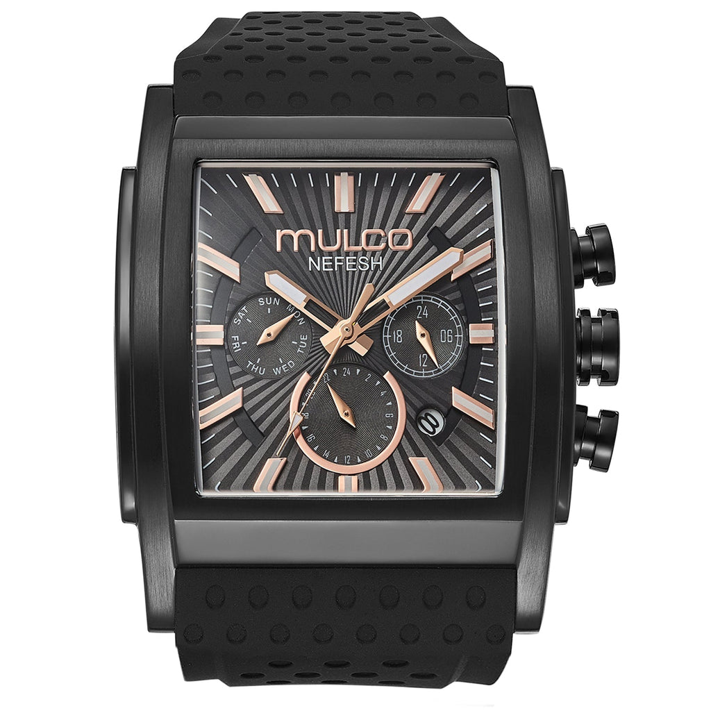 Reloj Mulco Kripton Square MW3-241056-025 vista frontal negra
