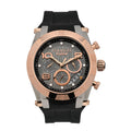 Reloj Mulco Kripton Lady MW5-5249-023 vista frontal negra y oro rosa
