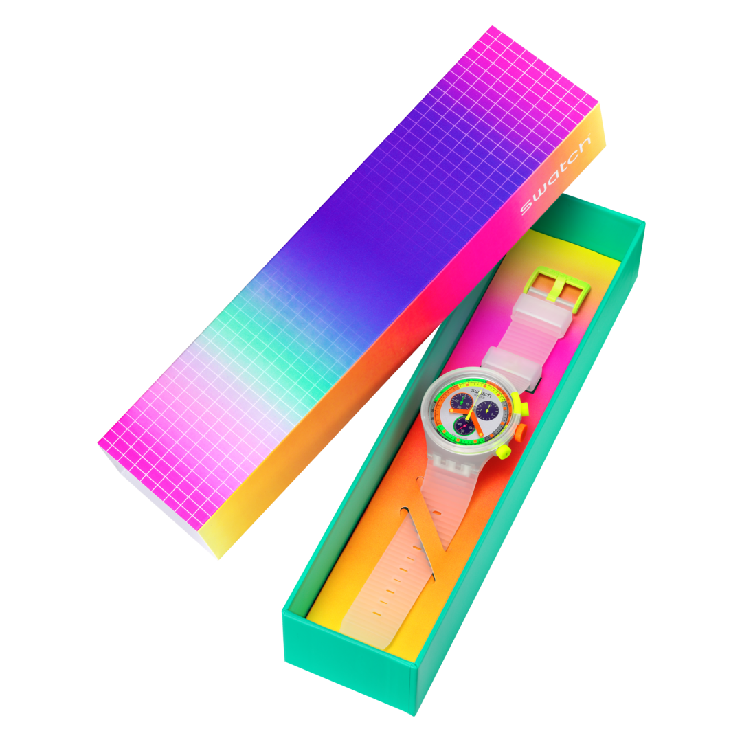 Reloj Unisex Swatch neon SB02K100 - vista 3