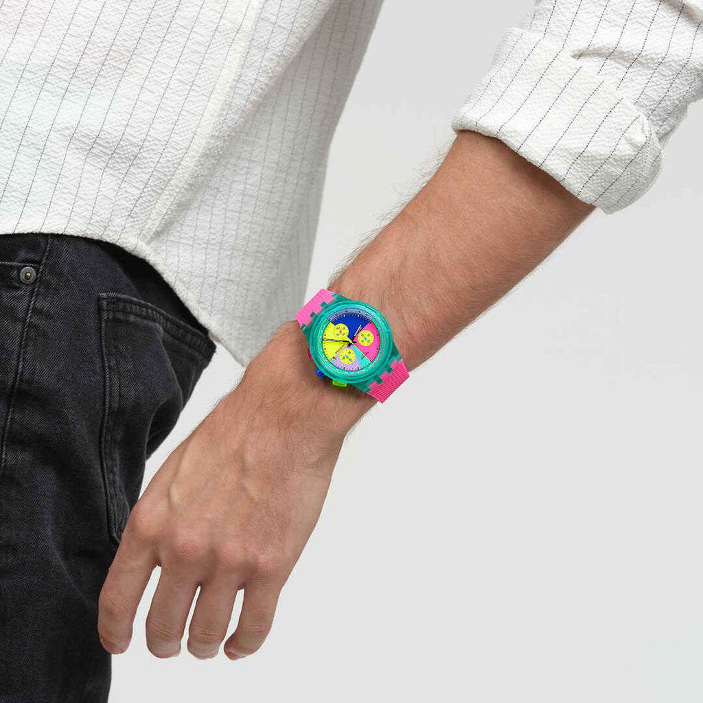 Reloj Unisex Swatch Neon Flash Arrow SUSG408 - vista 4