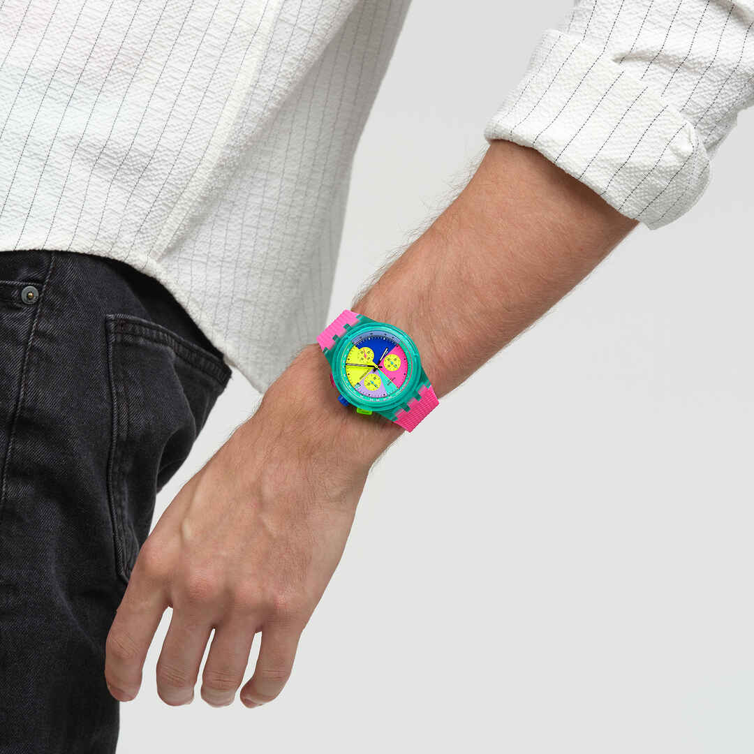 Reloj Unisex Swatch Neon Flash Arrow SUSG408 - vista 4