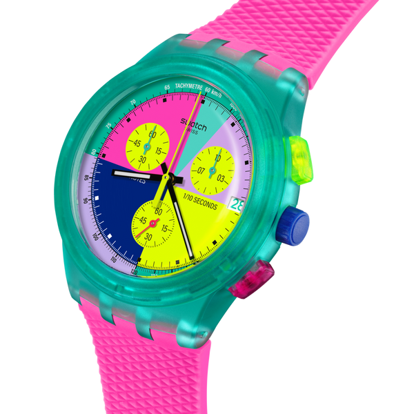Reloj Unisex Swatch Neon Flash Arrow SUSG408