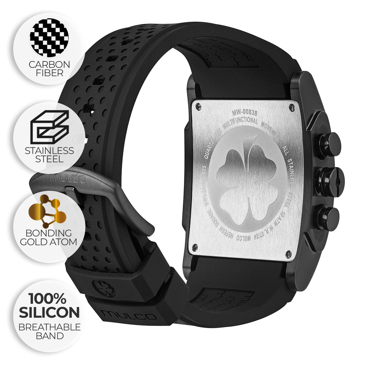 Reloj Mulco Kripton Square MW3-241056-025 detalle