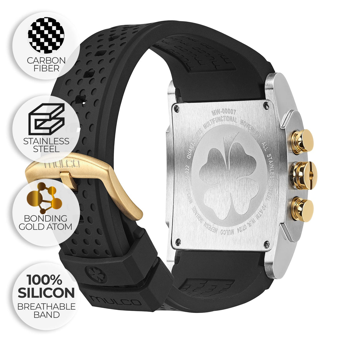 Reloj Mulco Kripton Square MW3-241056-022 detalle