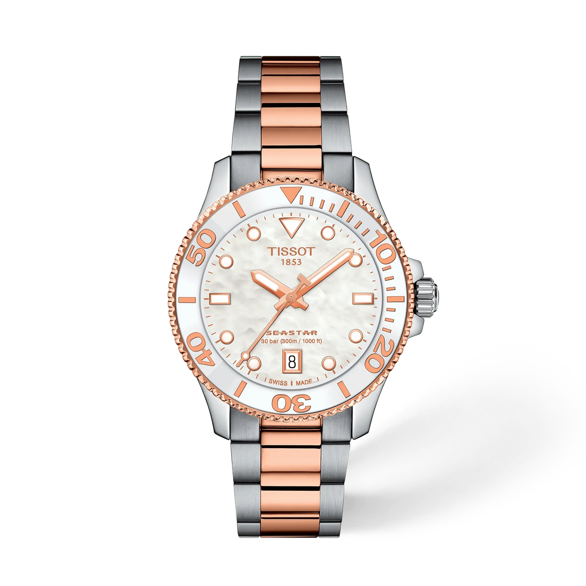 Reloj Tissot Seastar 1000 T1202102211100 vista frontal