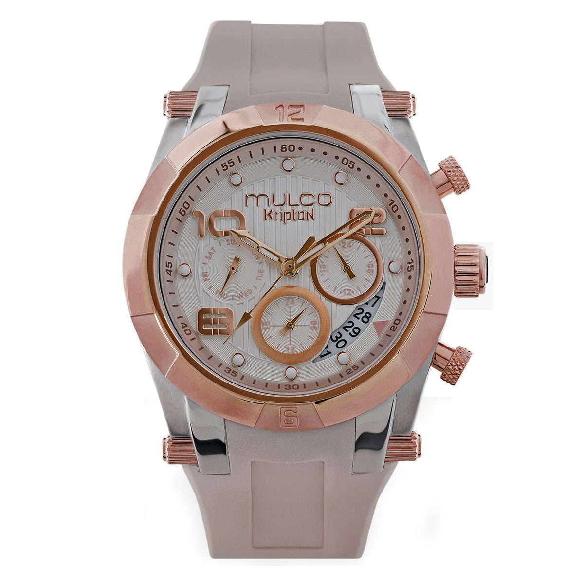 Reloj Mulco Kripton Lady MW5-5249-113 vista frontal beige