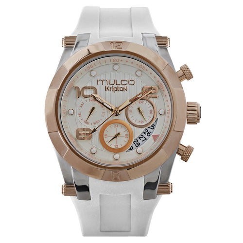 Reloj Mulco Kripton Lady MW5-5249-013 vista frontal blanca